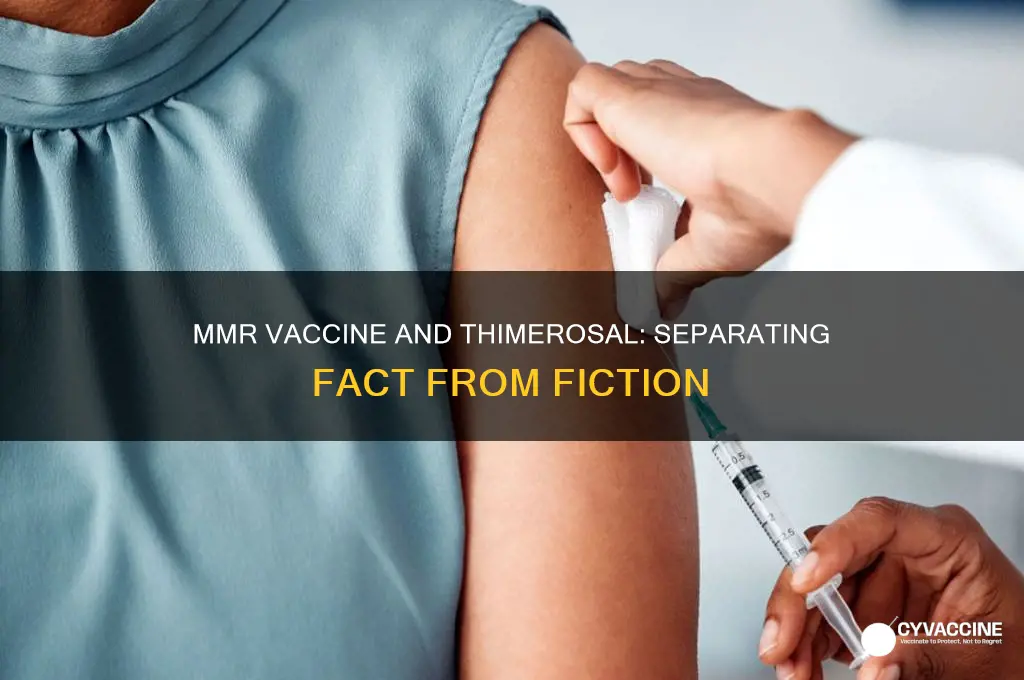 does the mmr vaccine contain thimerosal