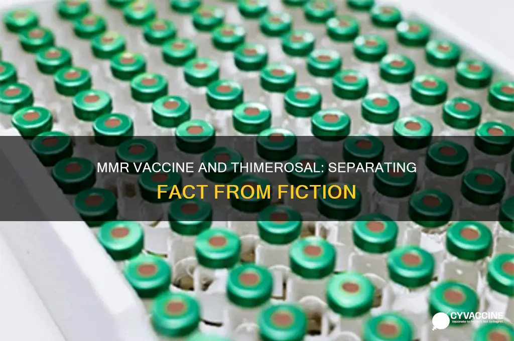 does the mmr vaccine have thimerosal