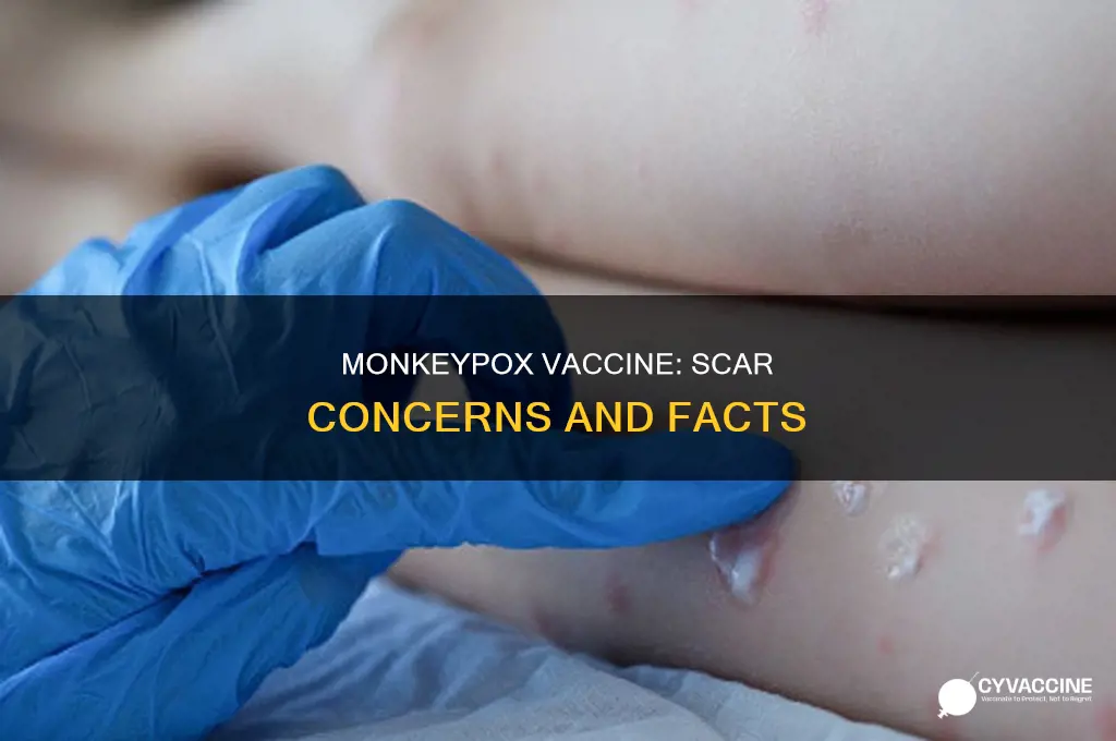 does the monkey pox vaccine leave a scar