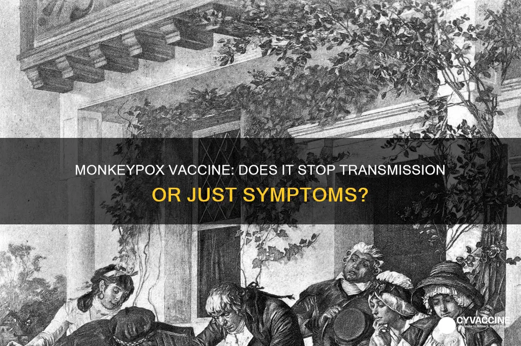 does the monkeypox vaccine prevent transmission