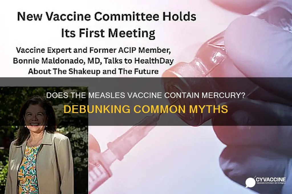 does the musil vaccine contain mercury