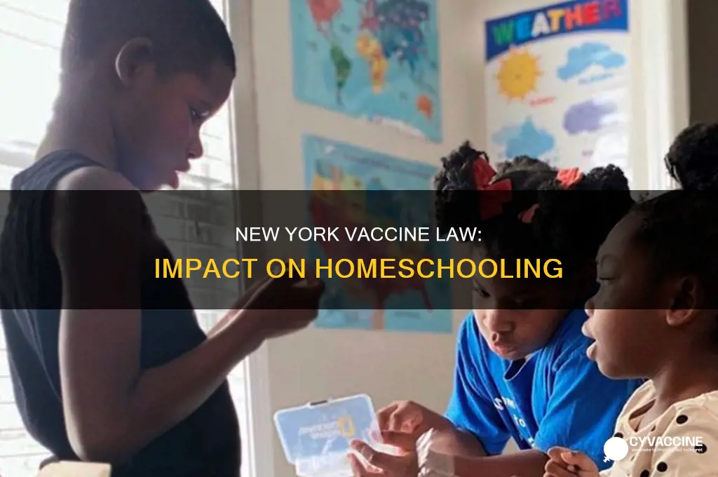 does the new vaccine law in new york affect homeschooling