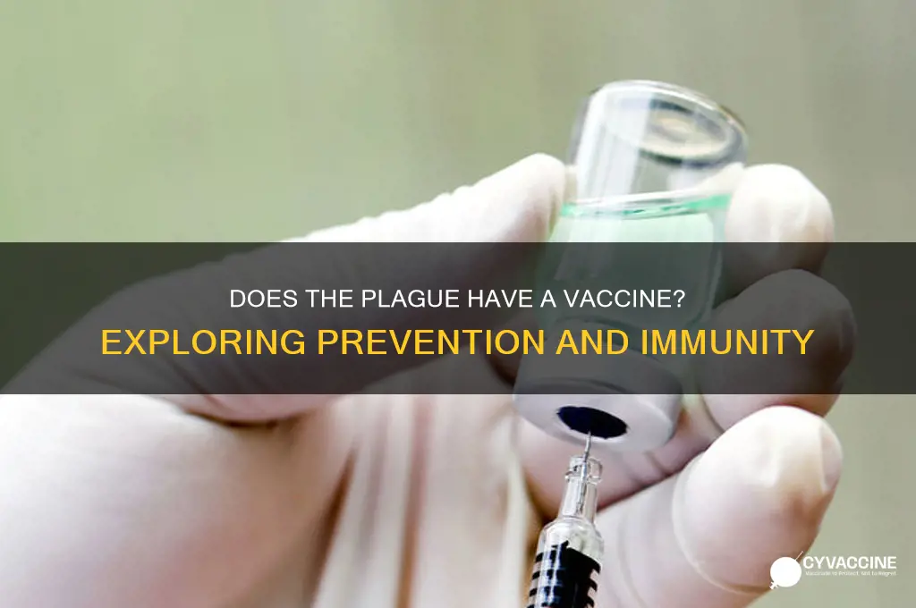 does the plague have a vaccine