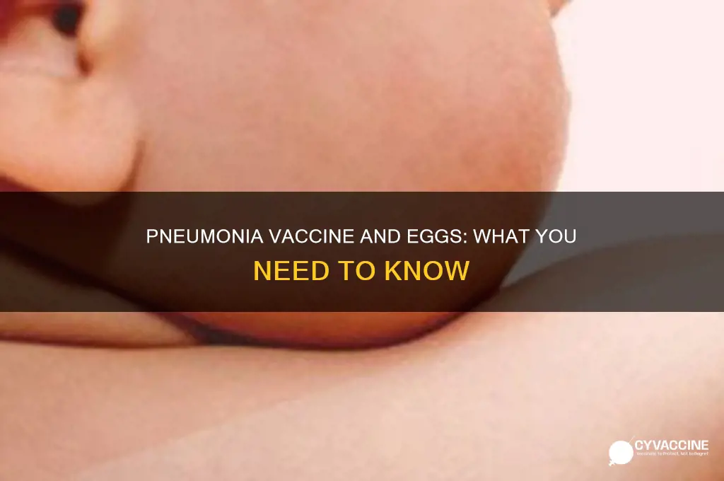 does the pneumonia vaccine contain eggs