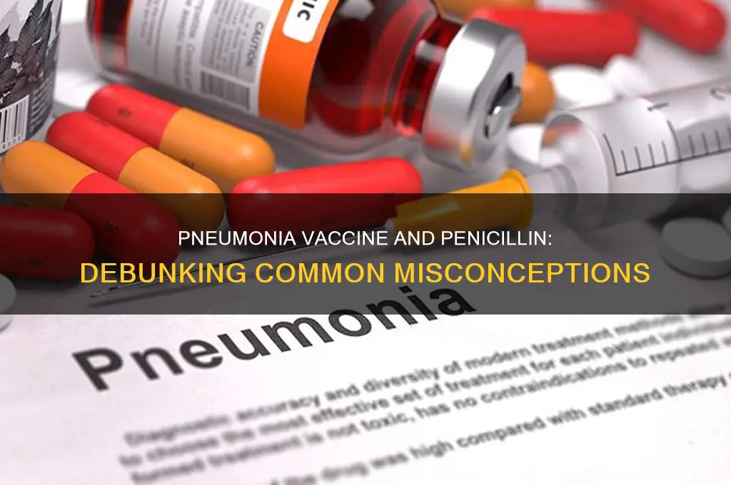 does the pneumonia vaccine contain penicillin