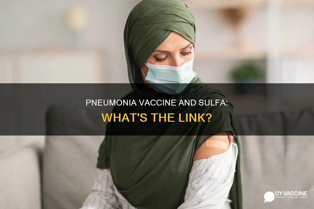 does the pneumonia vaccine have sulfa in it