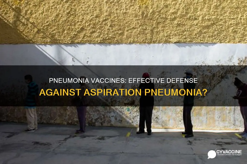 does the pneumonia vaccine help with aspiration pneumonia