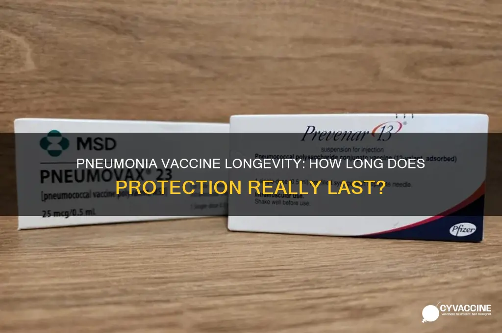 does the pneumonia vaccine last forever