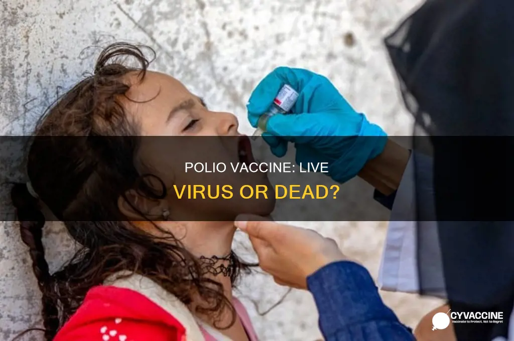 does the polio vaccine have a live virus