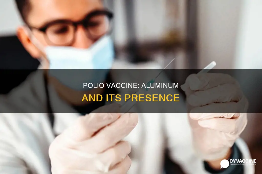 does the polio vaccine have aluminum in it