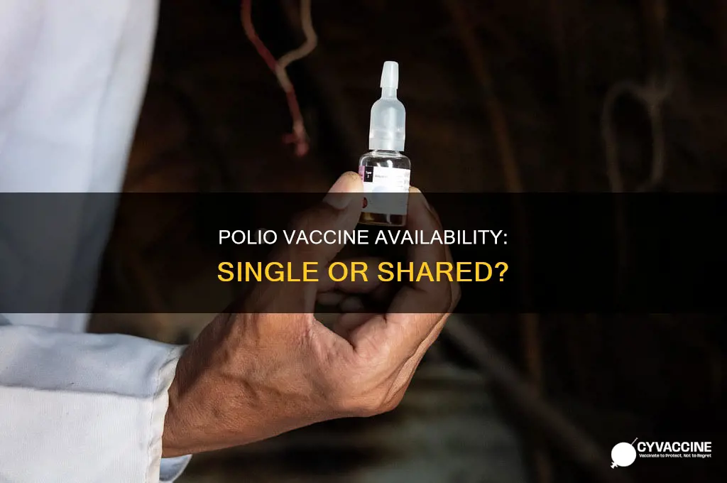 does the polio vaccine only come in a shared vial