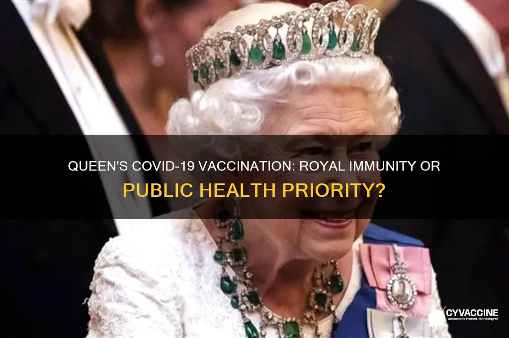 does the queen have the vaccine