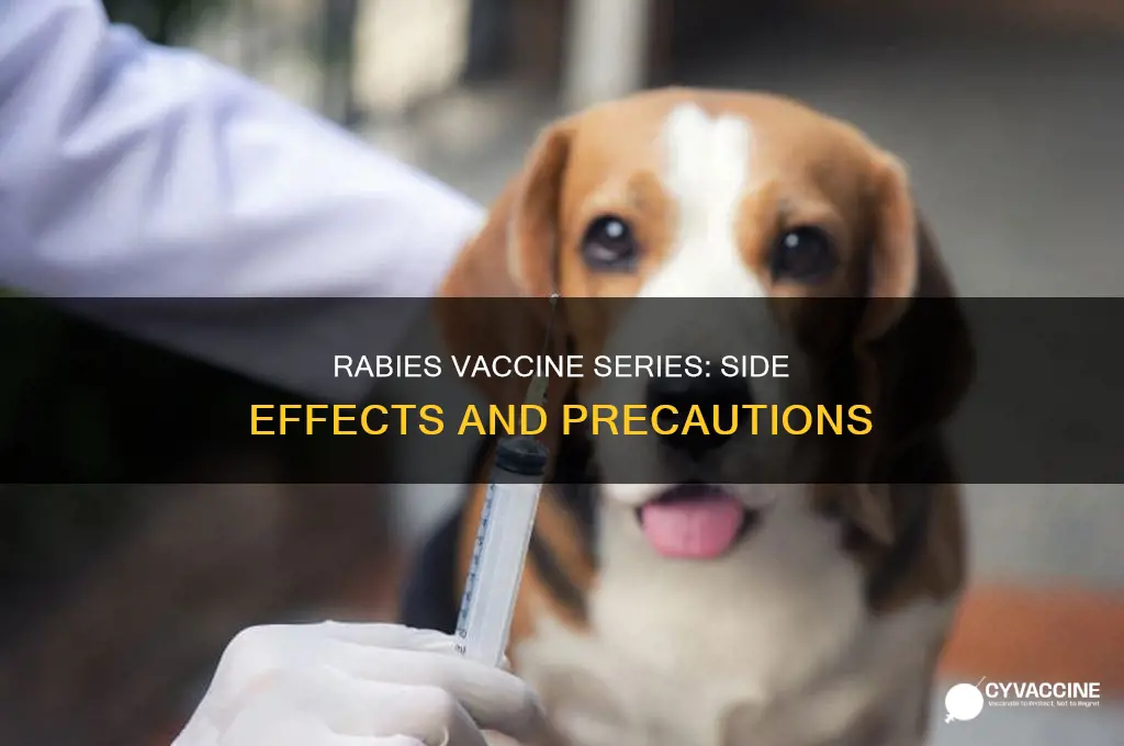 does the rabies vaccine series have side affects