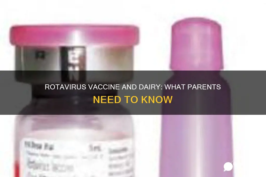 does the rotavirus vaccine contain dairy