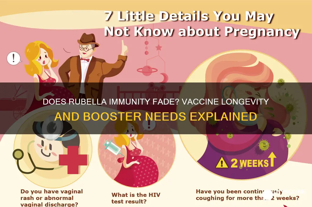 does the rubella vaccine wear off