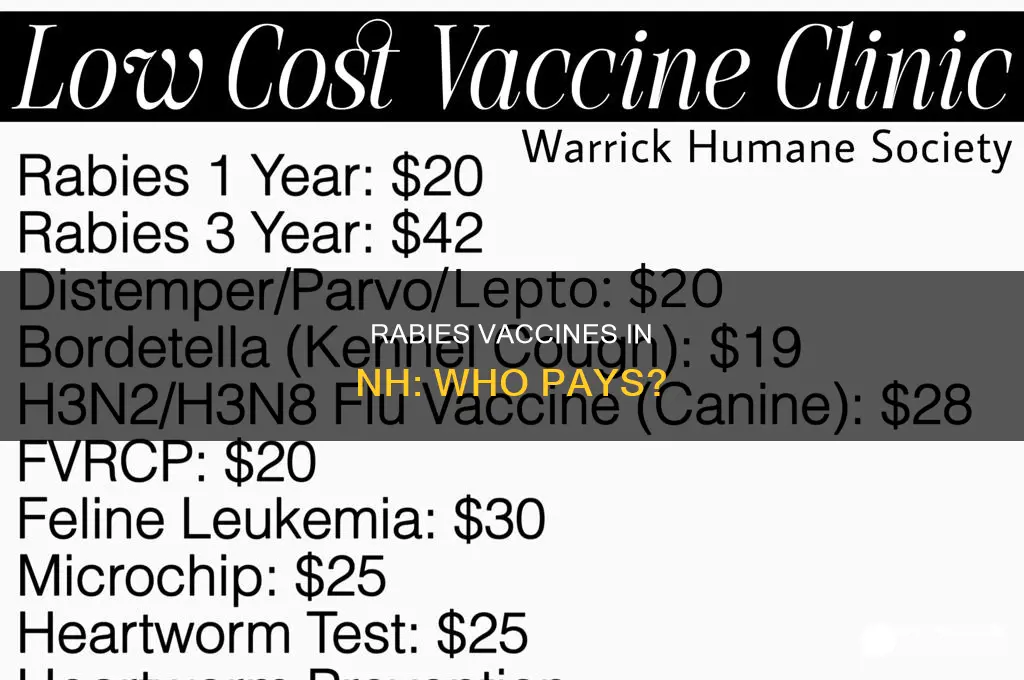 does the state of nh pay for rabies vaccines