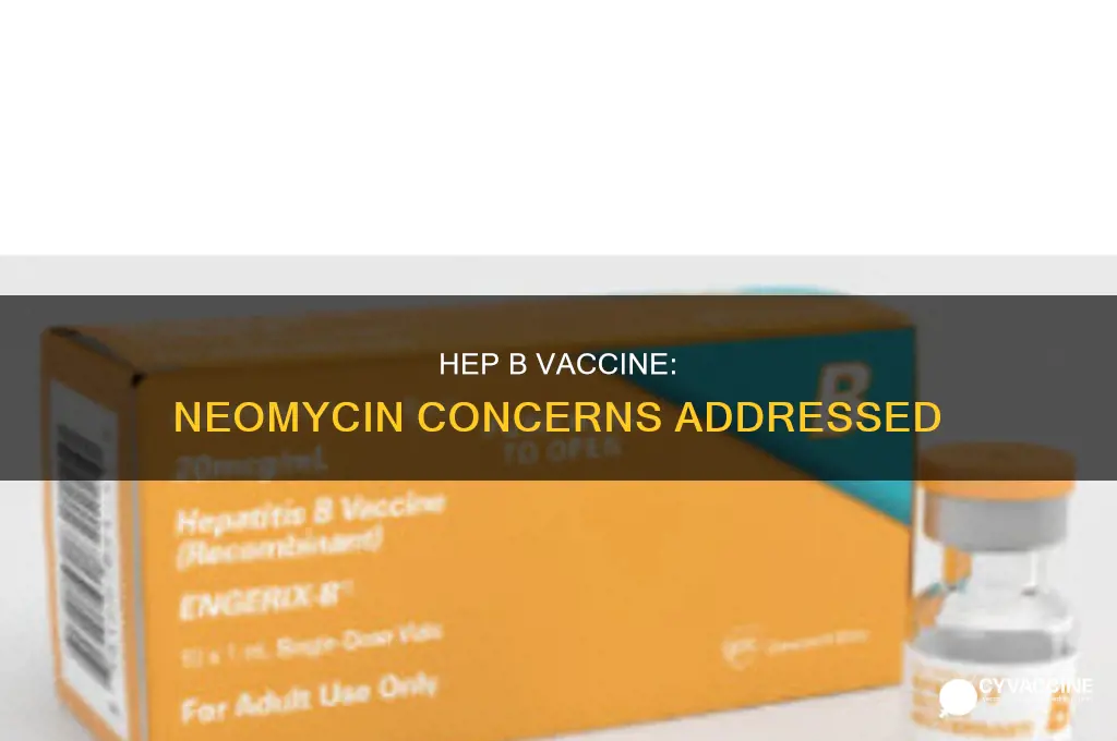 does the three shots hep b vaccine has neomycin