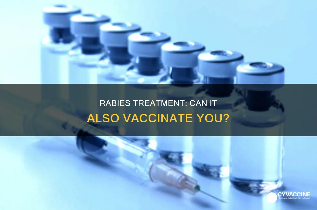 does the treatment for rabies also vaccinate you