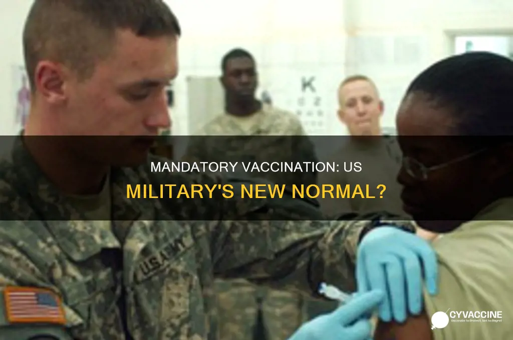 does the us military have to be vaccinated