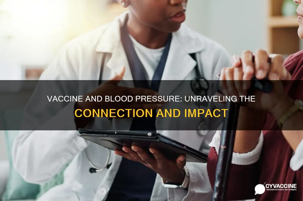 does the vaccine affect blood pressure