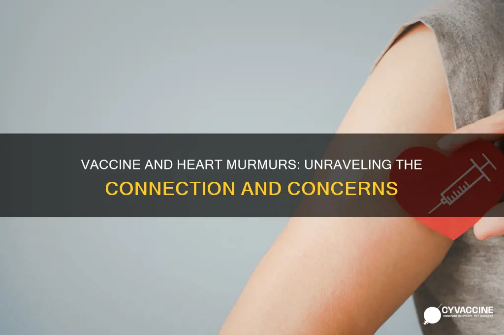 does the vaccine affect heart murmur