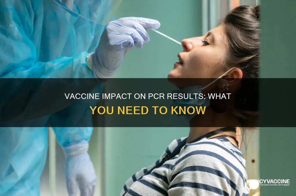 does the vaccine affect pcr results