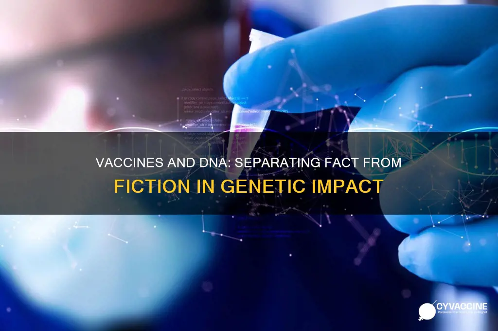 does the vaccine affect your dna