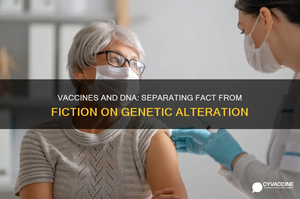 does the vaccine alter your genes