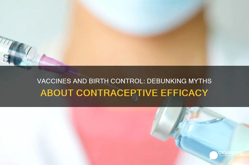 does the vaccine cancel birth control