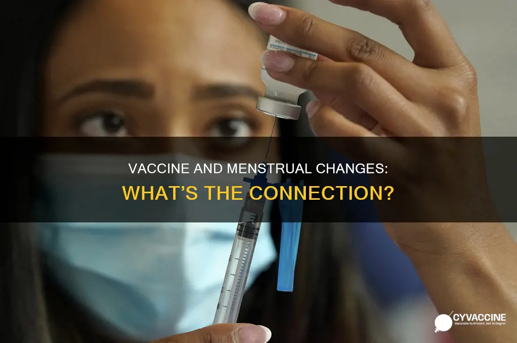 does the vaccine change your period