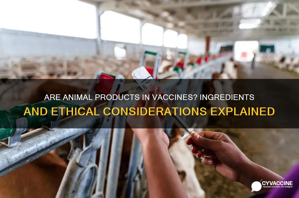 does the vaccine contain animal products