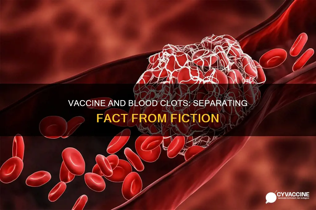 does the vaccine create blood clots