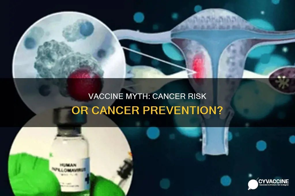 does the vaccine for cevical cancer put cancer in boody