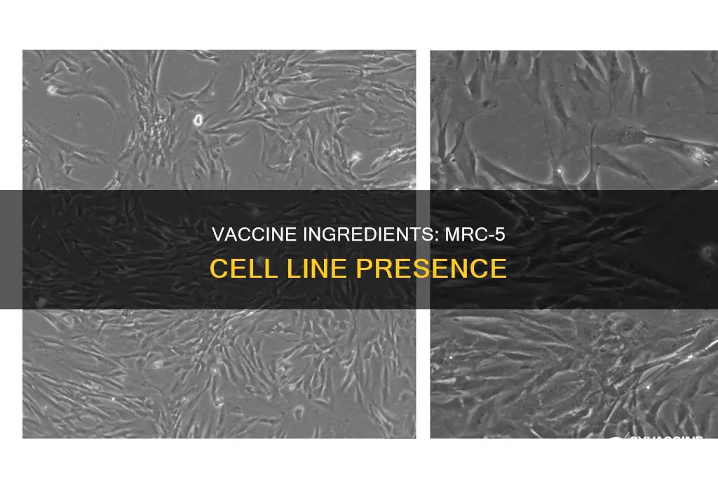 does the vaccine have mrc-5 in it