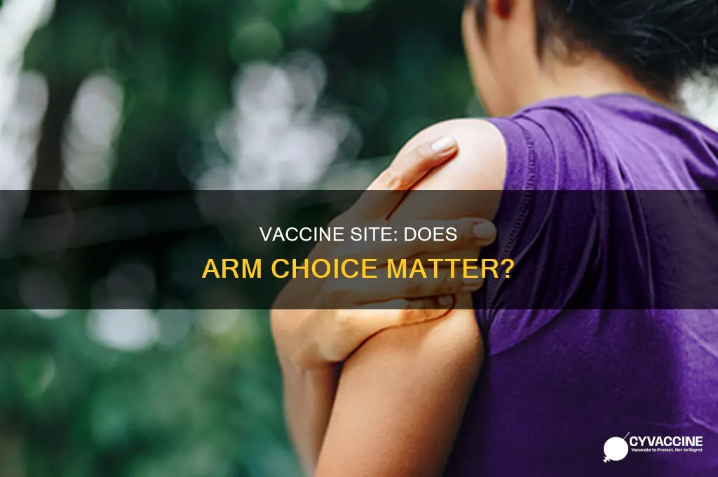does the vaccine have to be in the same arm
