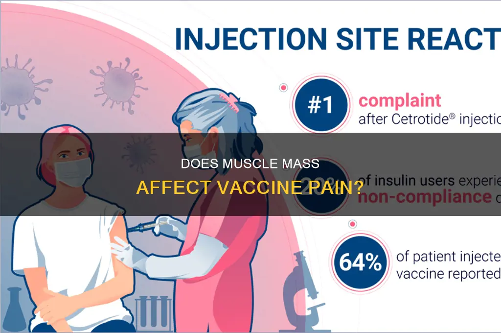 does the vaccine hurt more if you have more muscle