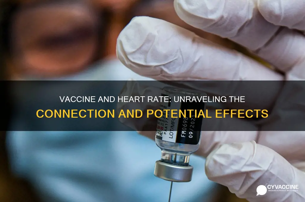 does the vaccine increase heart rate