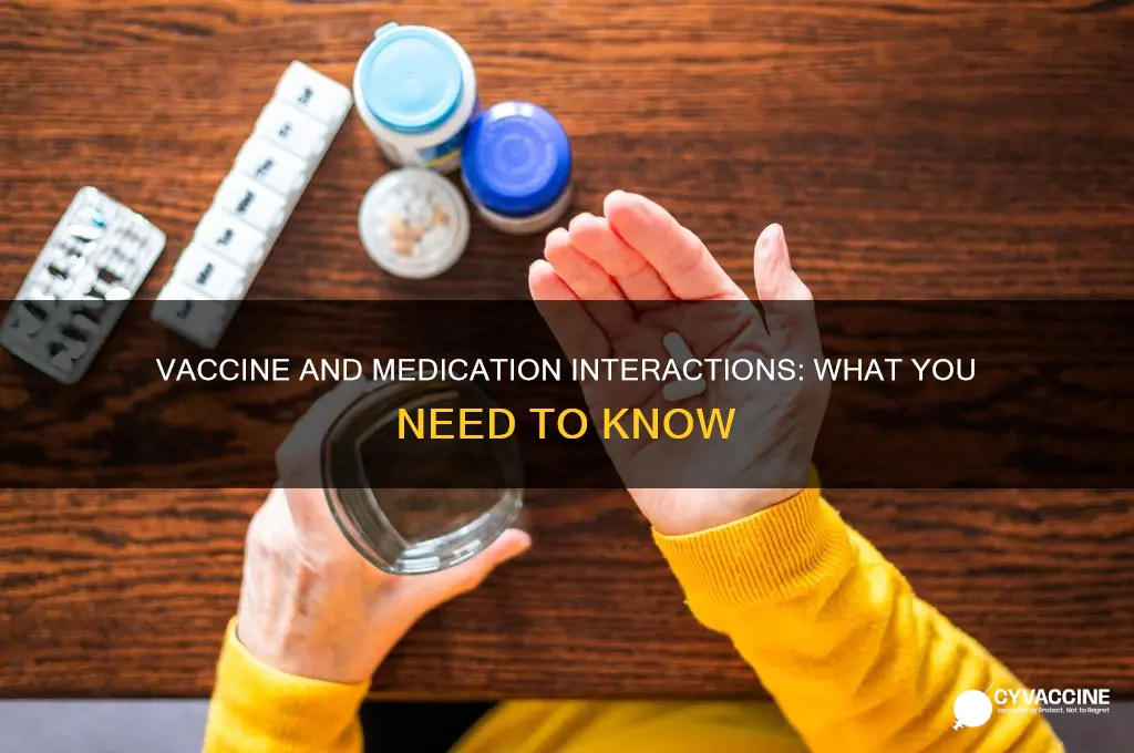 does the vaccine interact with medications