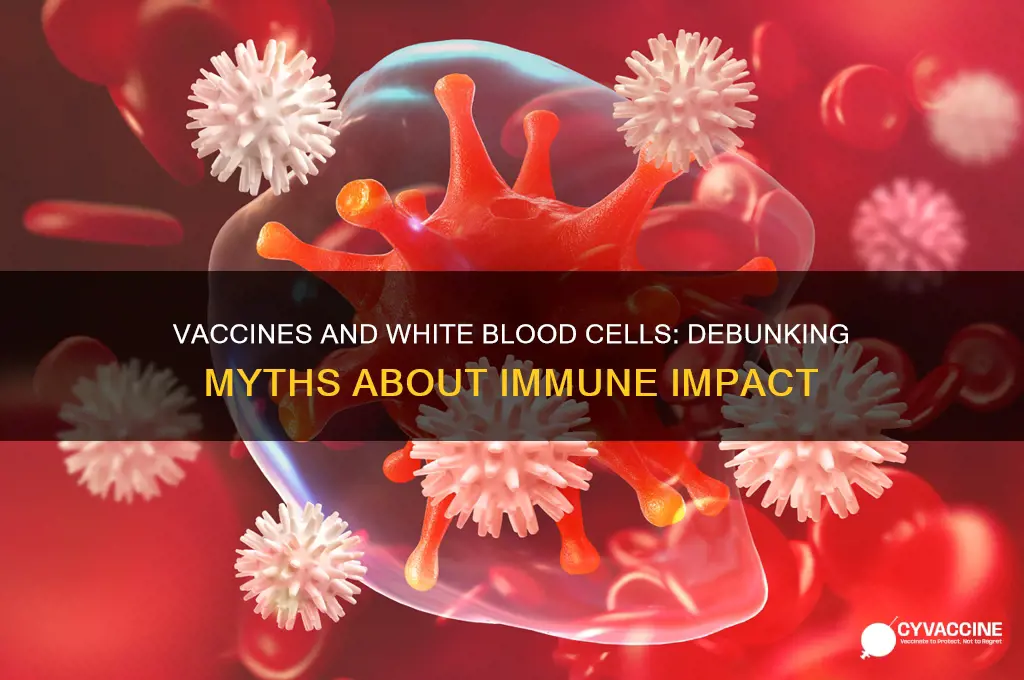 does the vaccine kill white cells