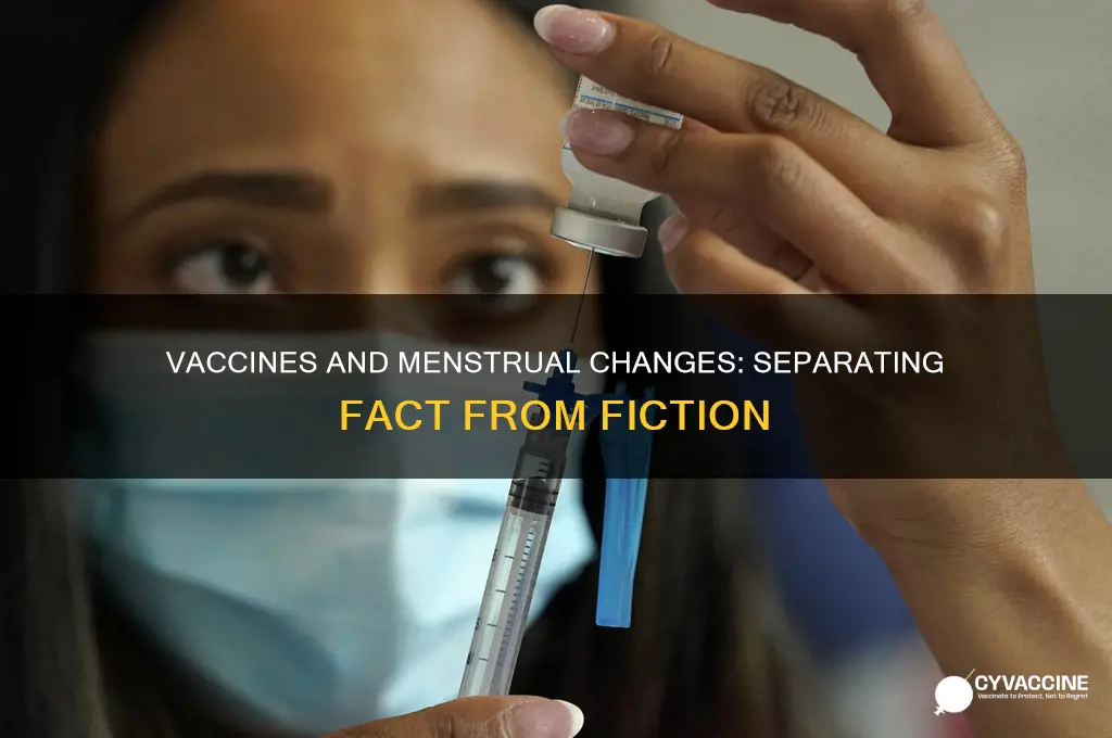 does the vaccine mess up periods