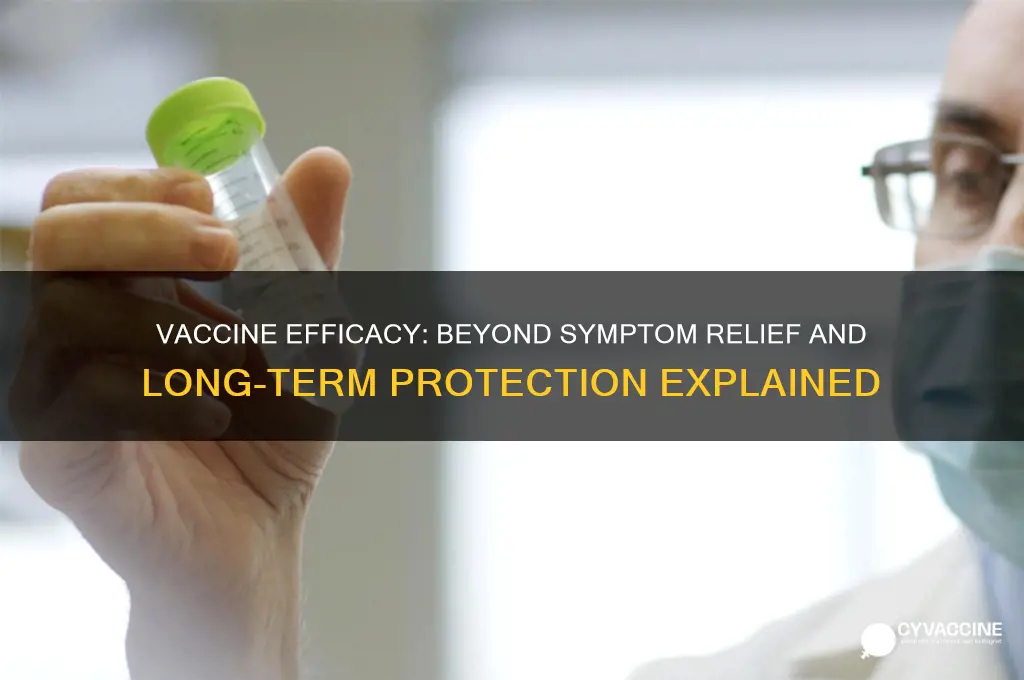 does the vaccine only prevent symptoms