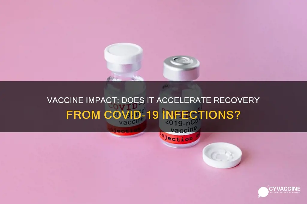 does the vaccine speed up recovery