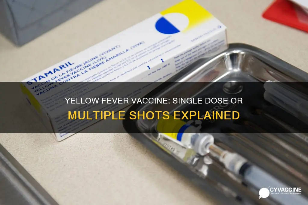 does the yellow fever vaccine have multiple shots