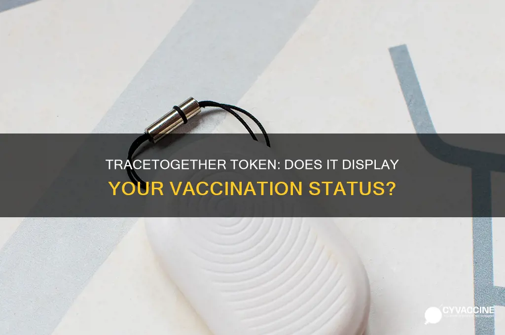 does tracetogether token show vaccination status