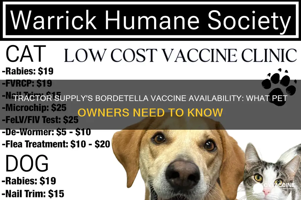does tractor supply have bordetella vaccine