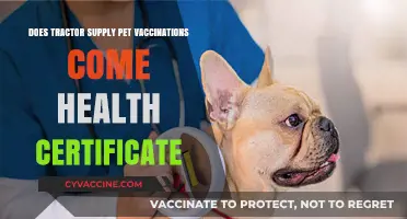 Tractor Supply Pet Vaccinations: Do They Include Health Certificates?