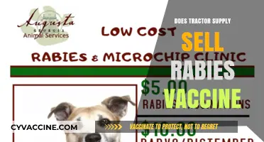 Does Tractor Supply Offer Rabies Vaccines for Pets and Livestock?