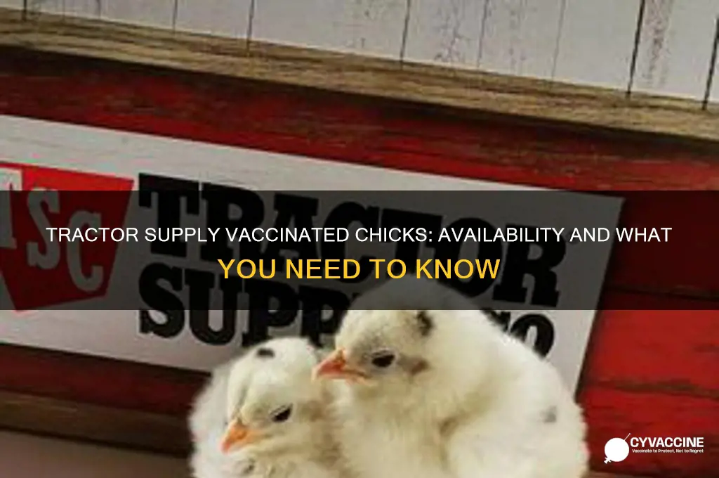 does tractor supply sell vaccinated chicks