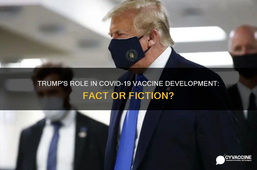 does trump have anything to do with the vaccine