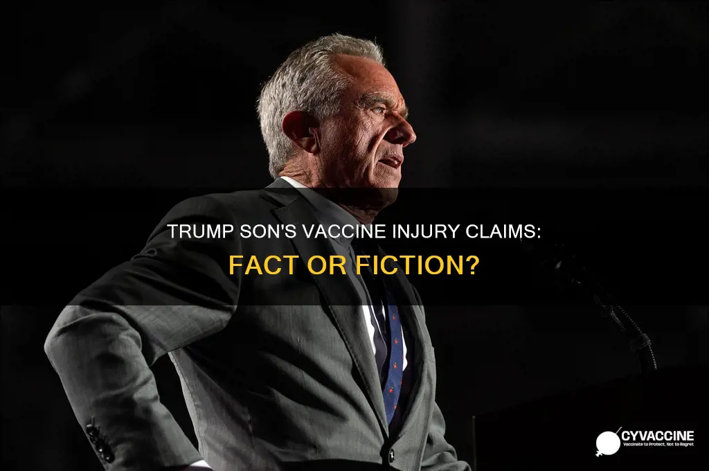 does trump son have vaccine injury